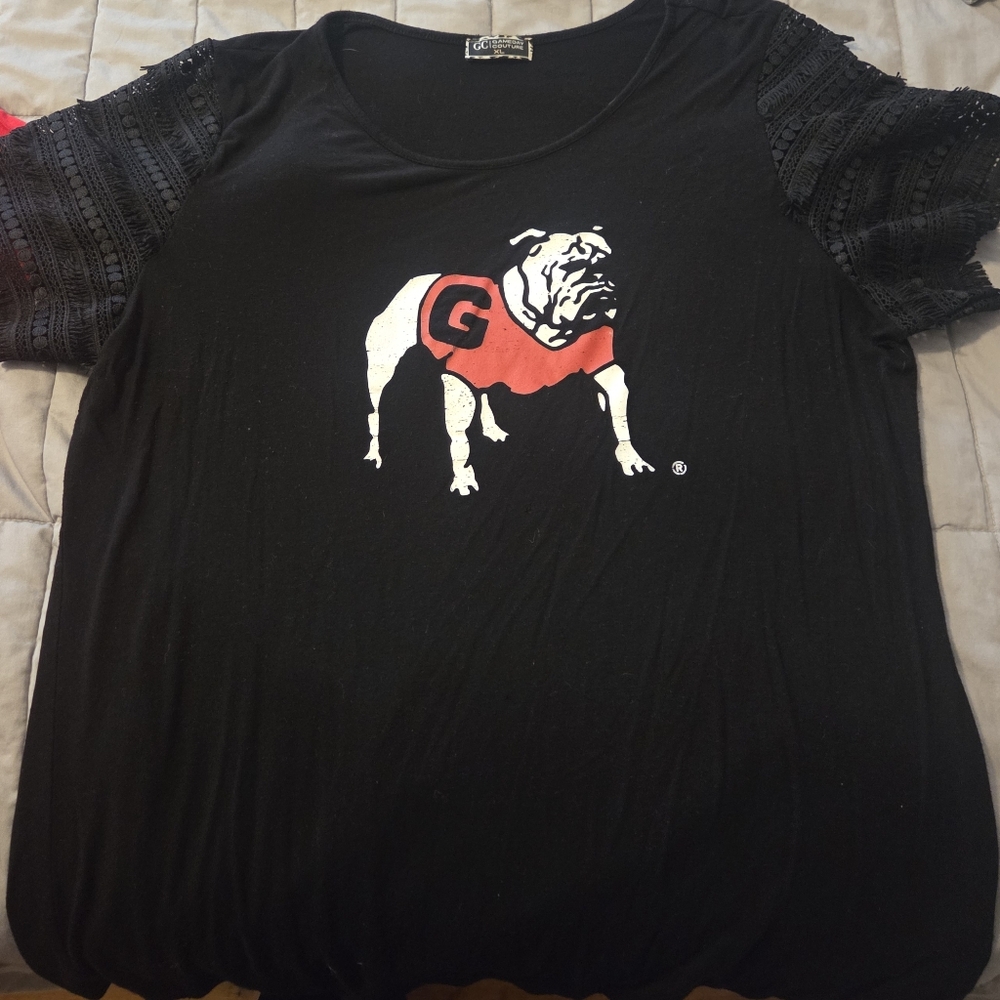 Black Graphic Women's Top